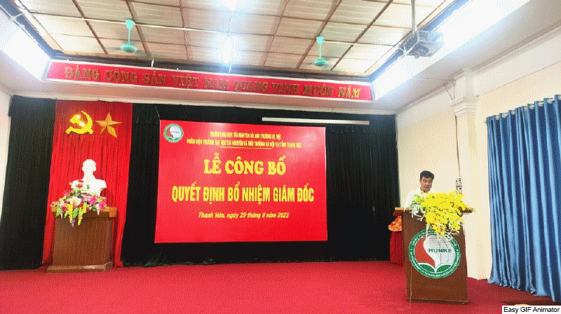 Tiến sĩ Trần Xuân Biên được bổ nhiệm chức vụ Giám Đốc Phân hiệu trường Đại học Tài Nguyên và Môi Trường Hà Nội tại tỉnh Thanh Hóa
